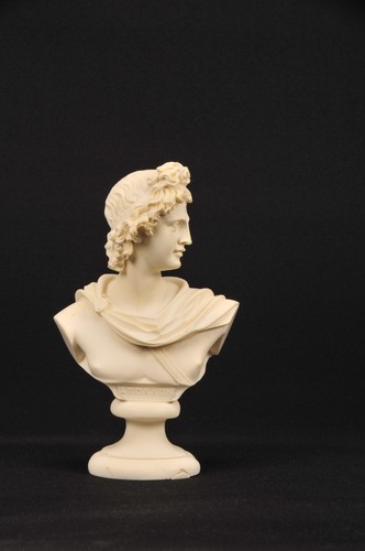 Bust greek god - greek, apollo,15cm