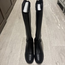 Chanel Black Knee High Boots