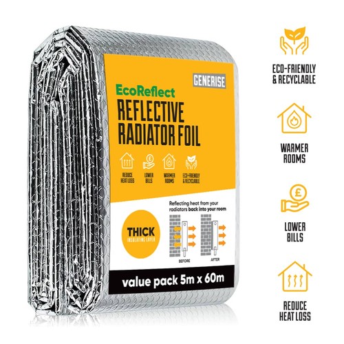 Radiator foil insulation - foil, x