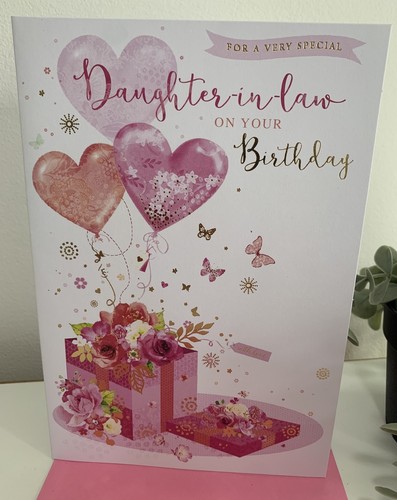 Daughter law birthday card - law,