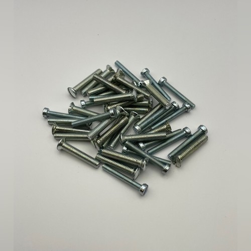 4ba slotted screws - bzp, (csk