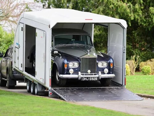 Woodford covered car trailer - covered,