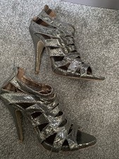 Ladies Pewter Court Shoes