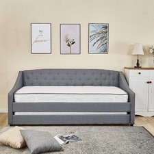 Daybed with Trundle Grey 3ft