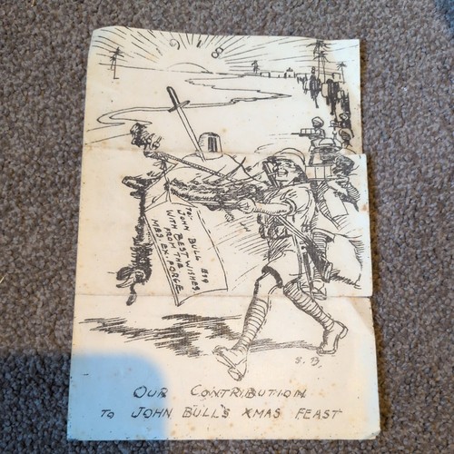 Ww1 christmas card mesopotamia - card,