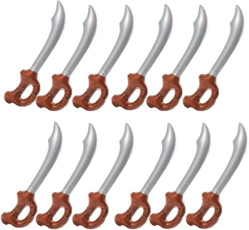 Inflatable pirate swords - 12,
