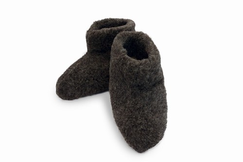 Natural sheep wool boots cozy - sheep,