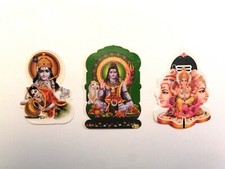 Window Hindu God Small Sticker Set * SHIVA FAMILY RADHA KRISHNA SHIVA * SECONDS