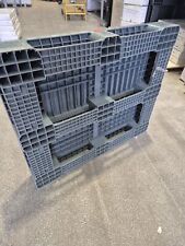 Heavy Duty Grey Plastic Warehouse Pallets - 1200x1100x155mm - Lightly Used