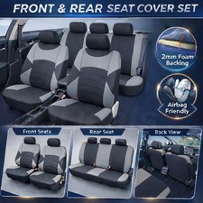 Car Seat Covers Grey Black