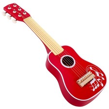 SOKA Wooden Red Guitar Musical