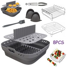8Pcs Silicone Baskets Rack
