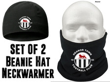 Heanor Football Fleece Beanie Hat with Snood Neck Warmer Set Christmas Gift