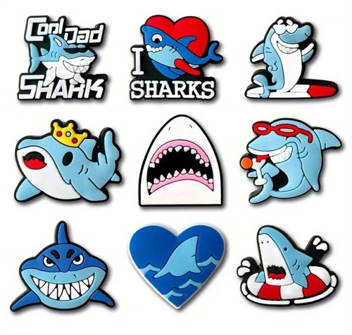 Shark shoe charms - 5,
