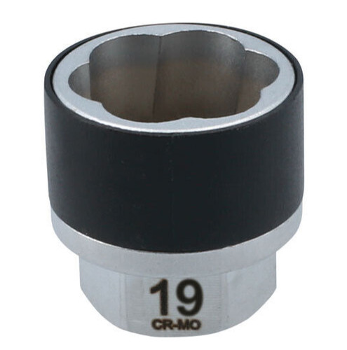 Damaged wheel nut - damaged,