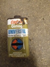 *VINTAGE* Original UNIVERSAL CASTROL GIRLING  Brake & Clutch Fluid Tin Can Only