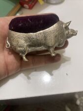 PIG PIGGY TROTTER BOAR  VINTAGE PIN CUSHION LARGE