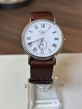 Longines Presence L4.805.4 Men's Watch Automatic 38.5mm White Dial Small Second