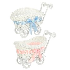 Wicker Baby Stroller Candy