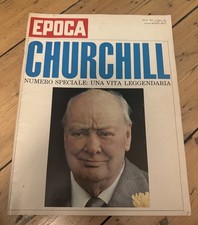 Epoca Winston Churchill Italian commemorative magazine vintage 1965 rare