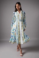 Coast White Midi Dress Womens