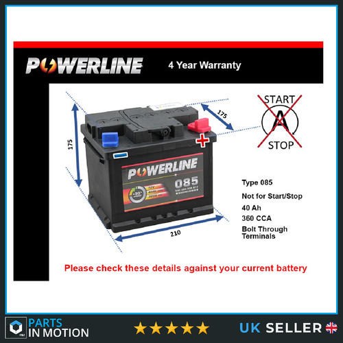 Battery fits ford fiesta - battery,