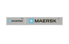 Hornby OO Gauge Maersk Container Pack 1 x 20' and 1 x 40' Containers - R60126