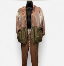 Zara retro 80s Satin hooded