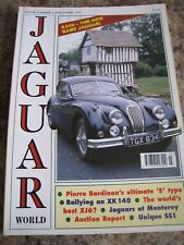 JAGUAR MAGAZINE MAR 1997 PIERRE BARDINON E-TYPE RALLYING XK 140 MONTEREY UNIQUE