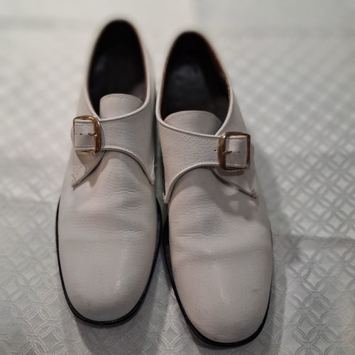 Vintage white monk strap - vintage,