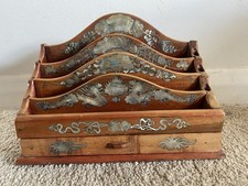 Vintage Asian Desk Organizer
