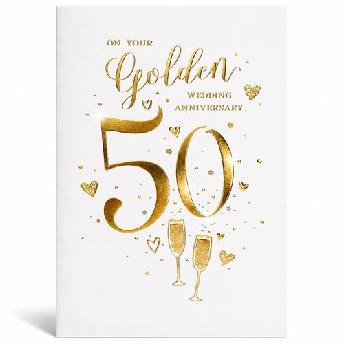 Golden 50th wedding - golden,