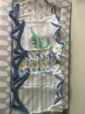 4 X 0-3 Months Shortsleeved Vests Baby Boy