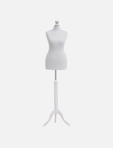 White mannequin female bust - white,