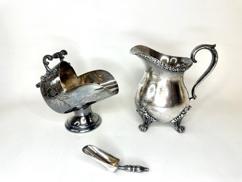Antique ornate silver plated - antique,