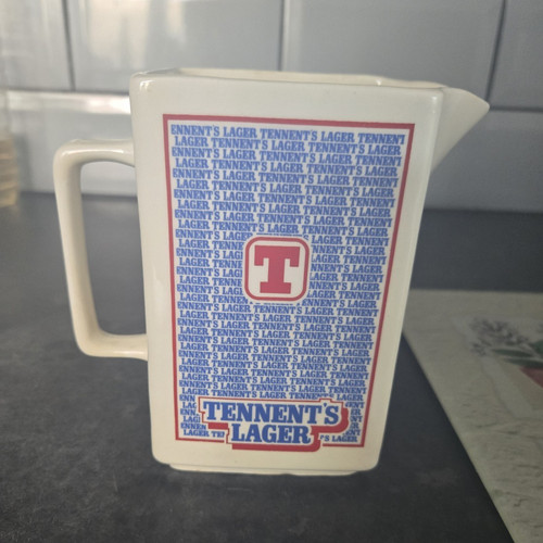 Tennent lager ceramic jug - tennent's,