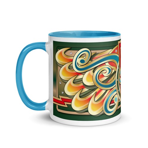 New fairground artwork mug - fairground,
