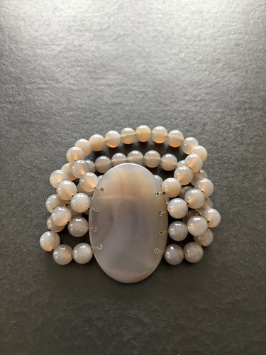 Lola rose grey agate statement - lola,