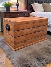 Old Pine Box Blanket Box