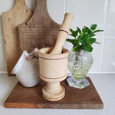 Small light wood mortar - light, &