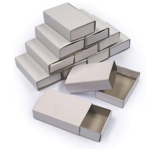 Plain white empty matchboxes - plain,