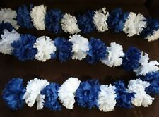 BLUE/ WHITE  Dashboard garland