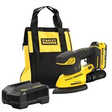 STANLEY 18V FATMAX V20  Detail Sander, 1 x 2.0Ah Battery Bag SFMCW221D1SQ-GB