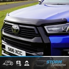 FOR TOYOTA HILUX INVINCIBLE 2021+ EGR DARK SMOKE BONNET GUARD - STONE PROTECTOR