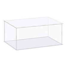 Display Case Box Acrylic Box Transparent Showcase 41x21x16cm for Collectibles