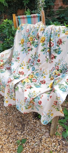Vintage 1950s sanderson floral - vintage,