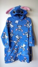 Kids Disney Lilo And Stitch Oversized Fleece Blanket Hoodie Size 9-10 Years