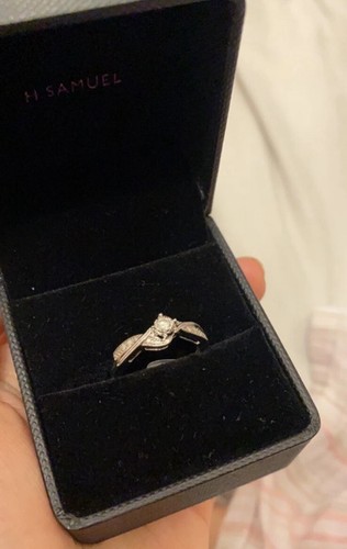 White gold carat diamond - gold, 0.10