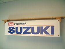 Suzuki Yoshimura Motorcycle Banner Performance Workshop Garage Wall Display