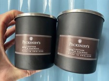X2 Pecksniffs No6 Leather & Oakmoss Candle - 1 Wick 150g ? Lidded Used